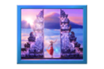 สัญลักษณ์ บาหลีน้ำเงิน