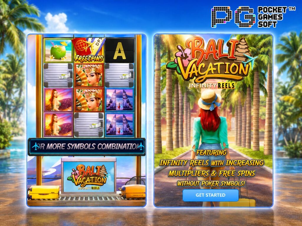 รีวิวเกมสล็อต Bali Vacation บรรยากาศเกาะบาหลี