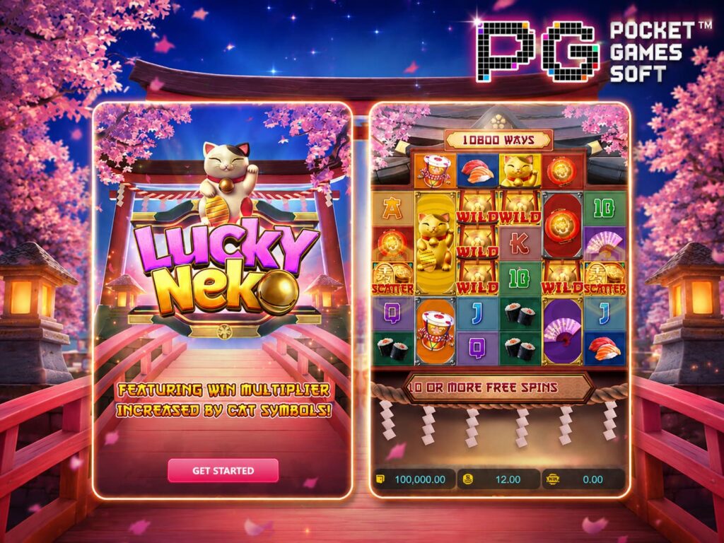 รีวิวเกมสล็อต Lucky Neko สล็อตเนโกะนำโชค