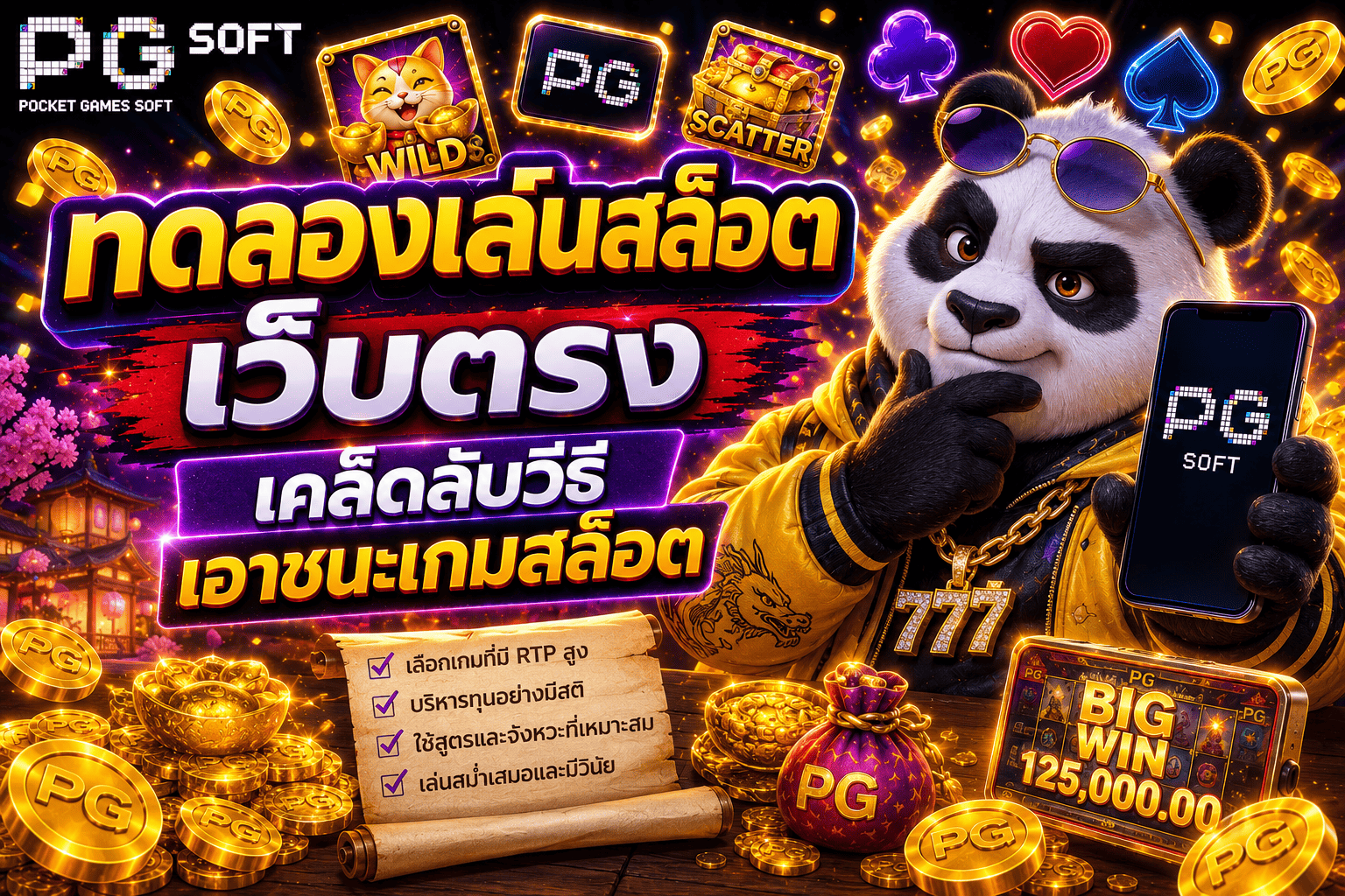 ทดลองเล่นสล็อตเว็บตรง เคล็ดลับวิธีเอาชนะเกมสล็อต