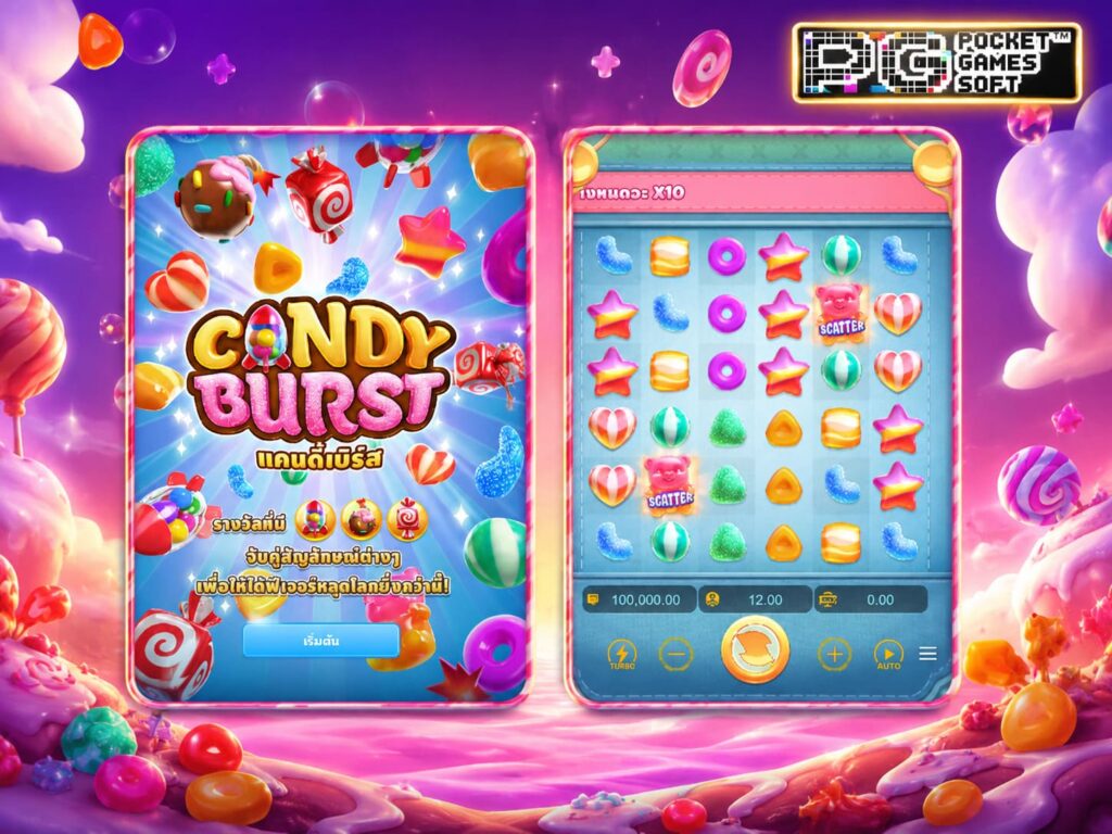 รีวิวเกม Candy Burst สล็อตแตกง่าย