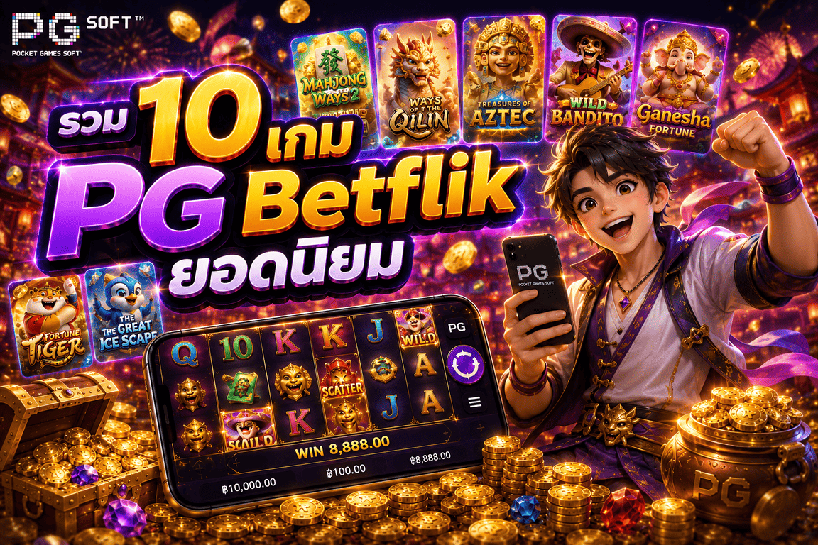 รวม 10 เกม PG Betflik ยอดนิยม ฟรีทดลอง