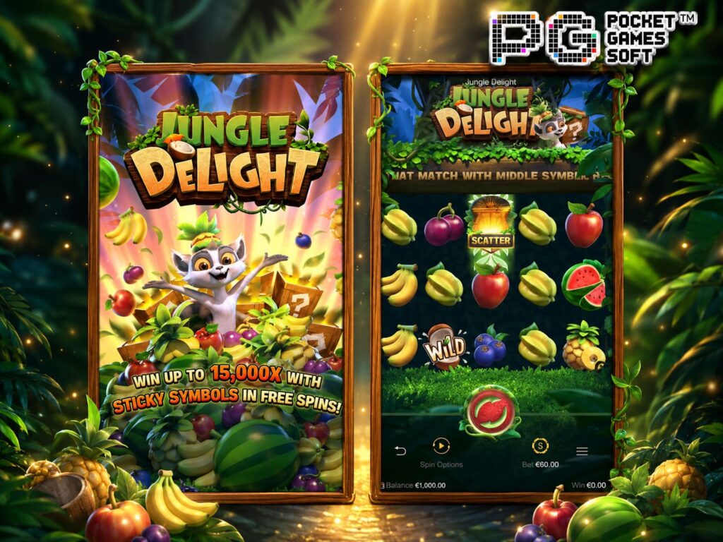 รีวิวเกม Jungle Delight เกมฮิตแจกหนัก RTP สูง