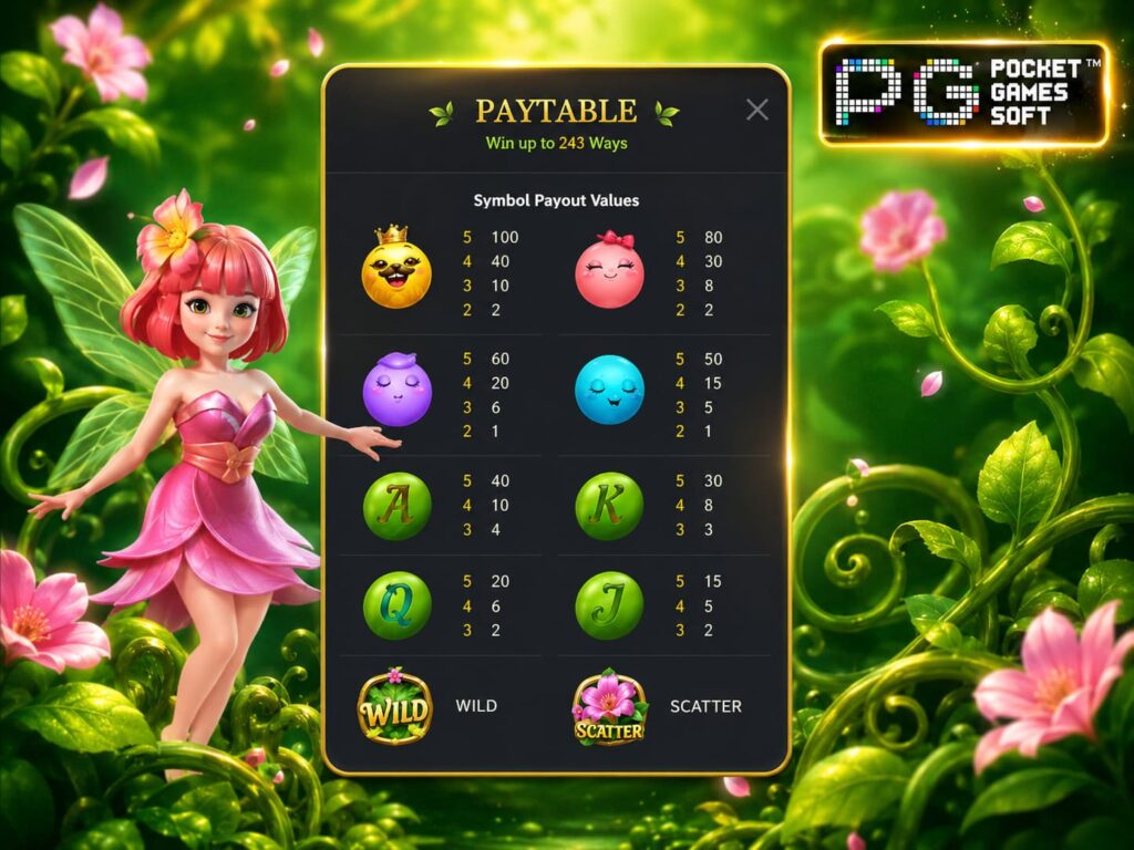 รีวิวเกม Peas Fairy อัตราการจ่าย