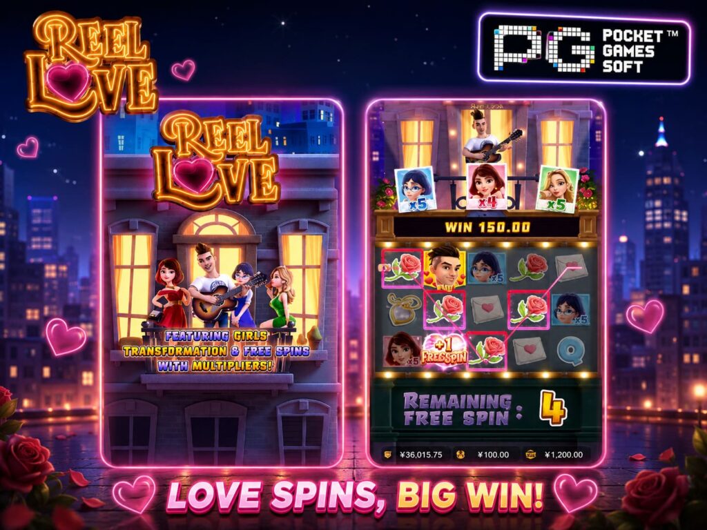 รีวิวเกม Reel Love สล็อต PG ยอดฮิต