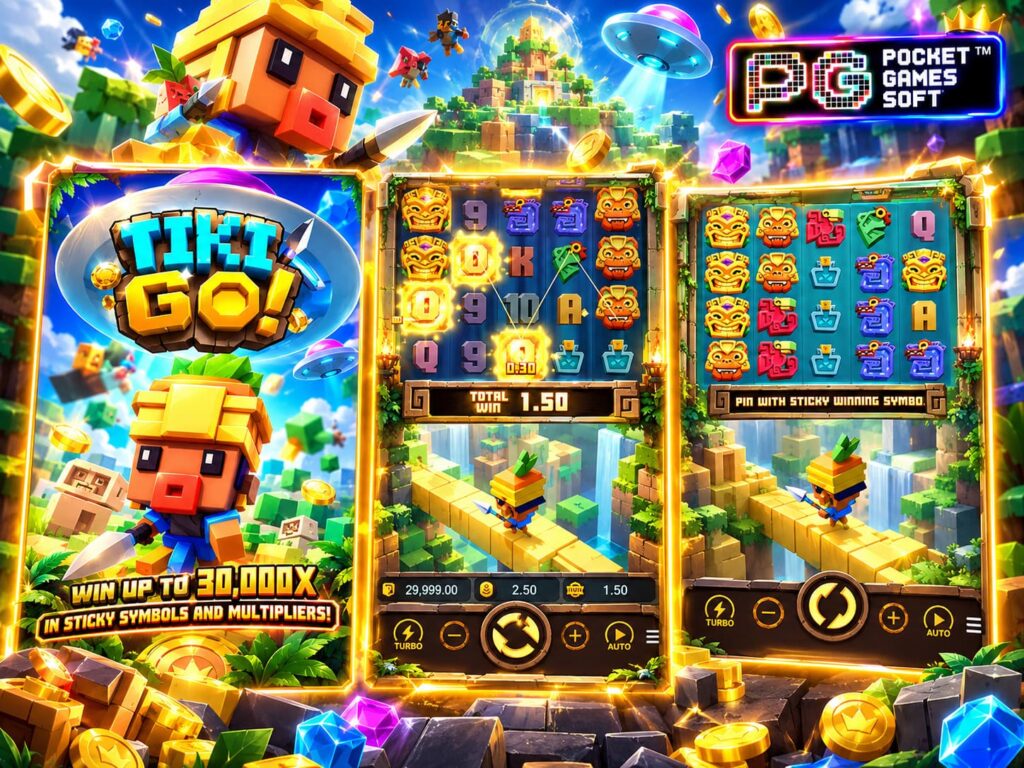 รีวิวเกม Tiki Go กราฟิกบล็อก 3D แตกง่าย