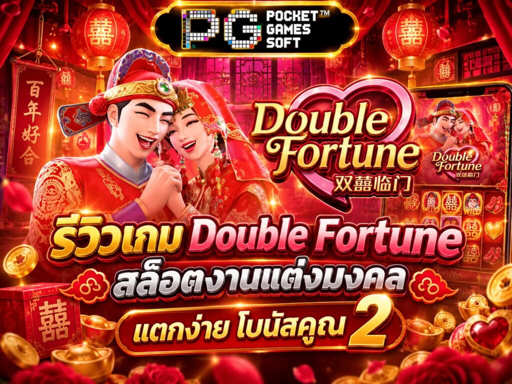 รีวิวเกม Double Fortune สล็อตงานแต่งมงคล