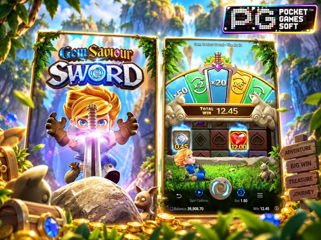 รีวิวเกม Gem Saviour Sword สล็อตดาบผจญภัยทำเงิน