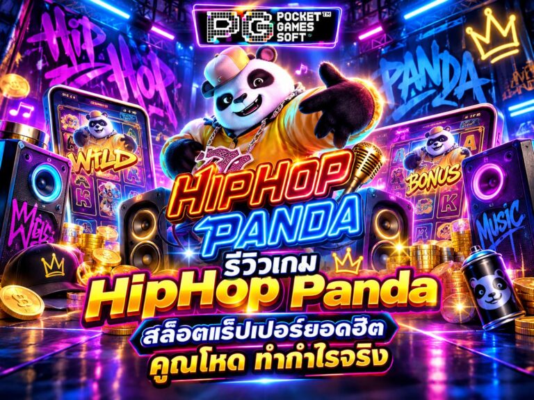 รีวิวเกม HipHop Panda สล็อตแร็ปเปอร์ยอดฮิต