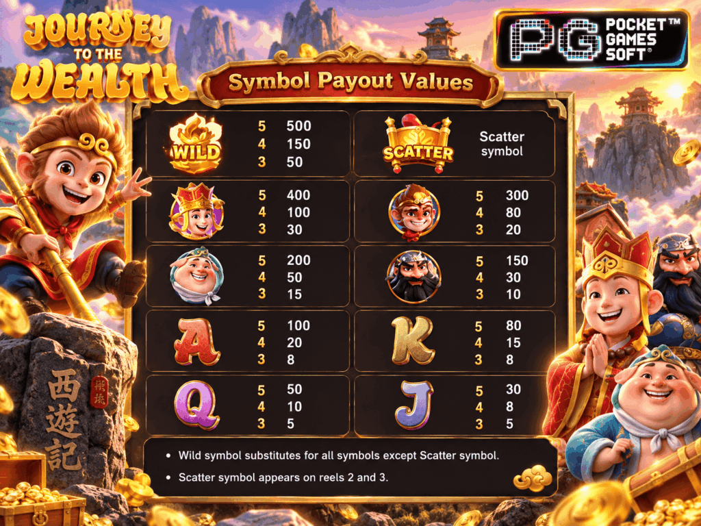 รีวิวเกม Journey to the Wealth อัตราจ่าย RTP 96.39%