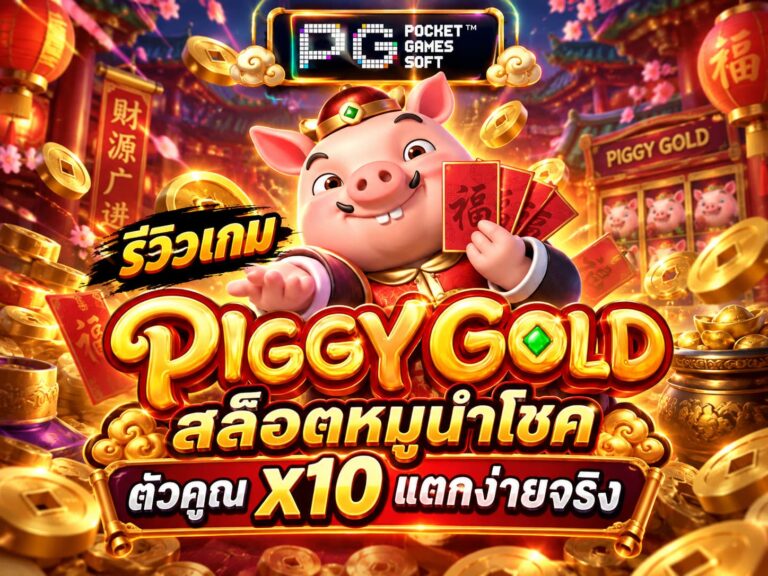 รีวิวเกม Piggy Gold สล็อตหมูนำโชค