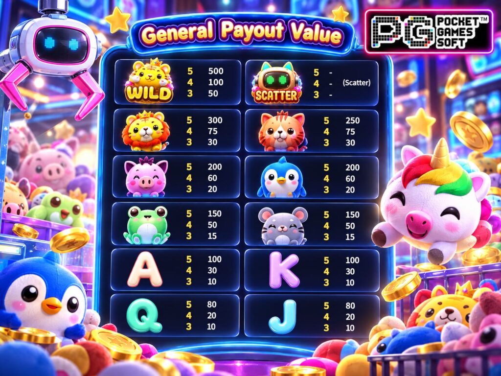 รีวิวเกม Plushie Frenzy อัตราการจ่ายเงิน