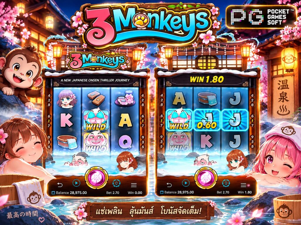 รีวิวเกม Three Monkeys เกมทำเงินปี 2026