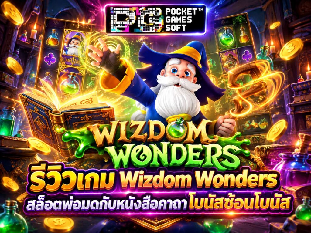 รีวิวเกม Wizdom Wonders สล็อตพ่อมด
