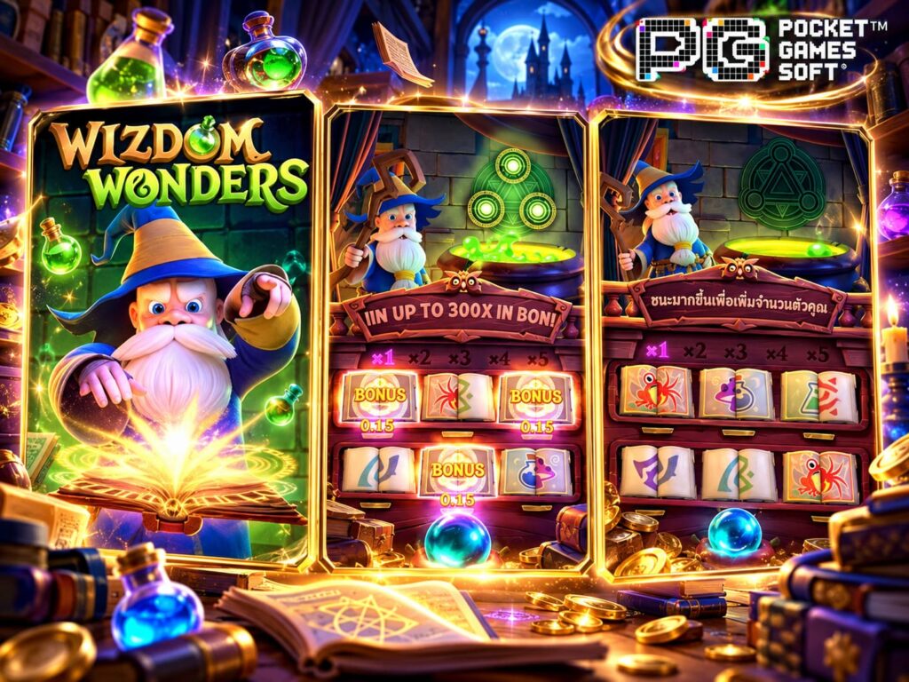 รีวิวเกม Wizdom Wonders คาถาโบนัสซ้อนโบนัส