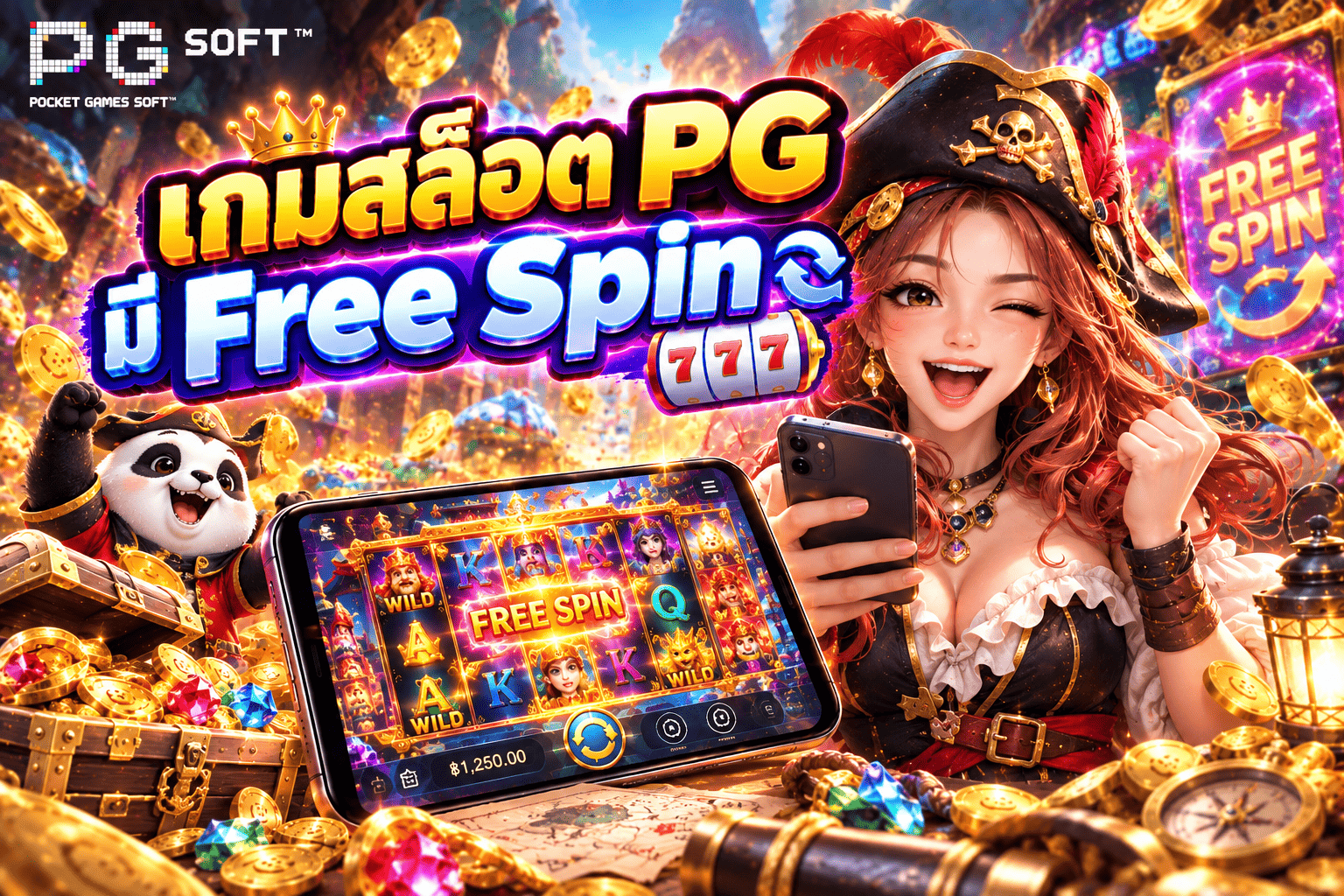 เกมสล็อต PG มี Free Spin แตกบ่อย มีเกมอะไรบ้าง