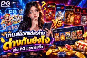 เกมสล็อตแต่ละค่ายต่างกันยังไง เช่น PG และค่ายอื่น