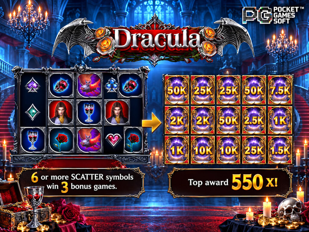 รีวิวเกม Dracula ฟีเจอร์เด็ด
