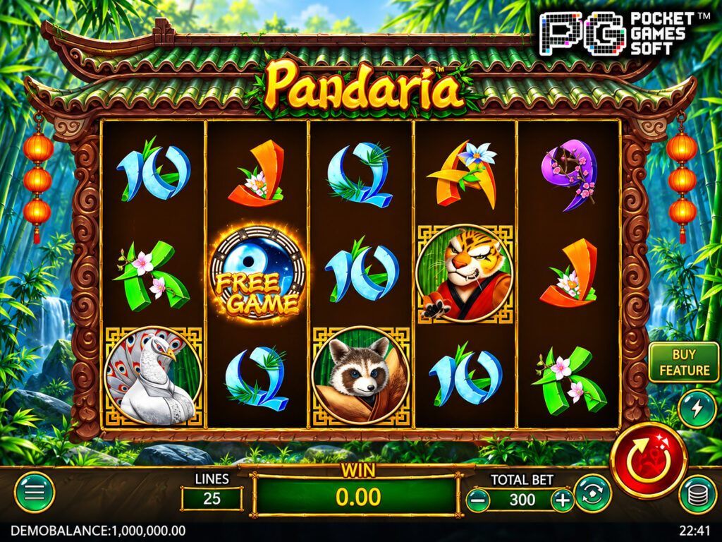 รีวิวเกม Pandaria ธีมจอมยุทธ์แพนด้า