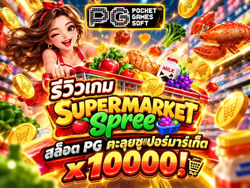 รีวิวเกม Supermarket Spree สล็อตซูเปอร์มาร์เก็ต